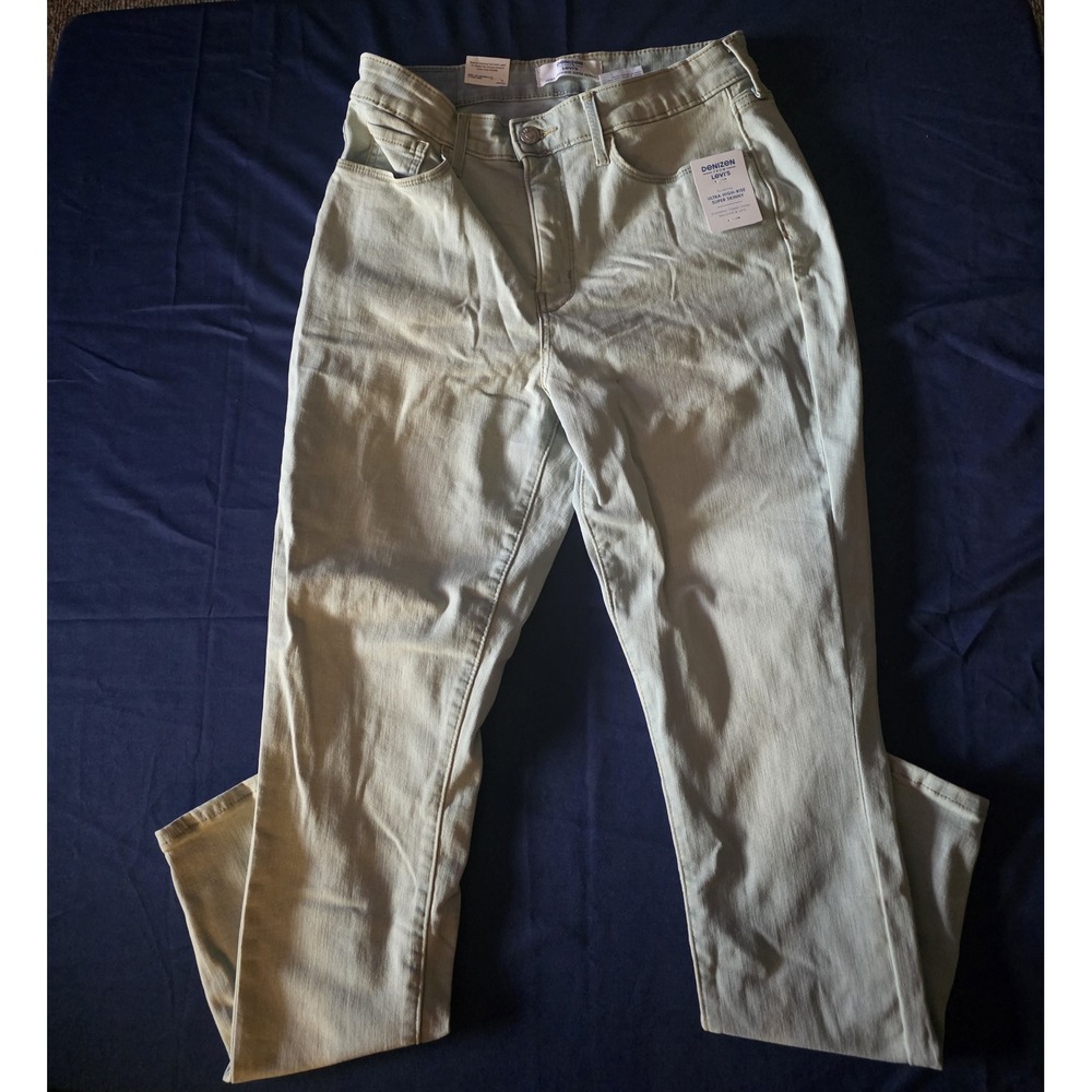 Denizen Levis‎ Women's Ultra High Rise Super Skinny Jeans Light Wash 12 W31 NWT